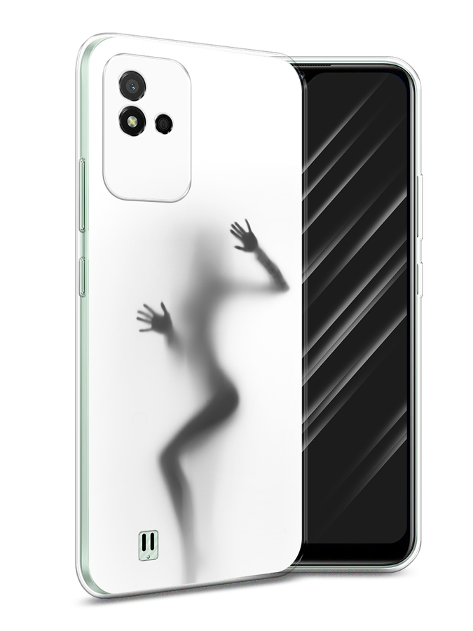 

Чехол Awog на Realme Narzo 50i "Девушка в душе", Разноцветный, 2510050-7