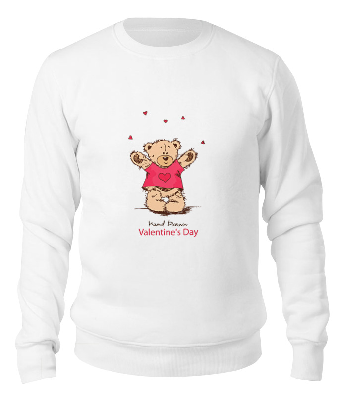 

Свитшот унисекс Printio Happy valentnine's day белый S, Happy valentnine's day