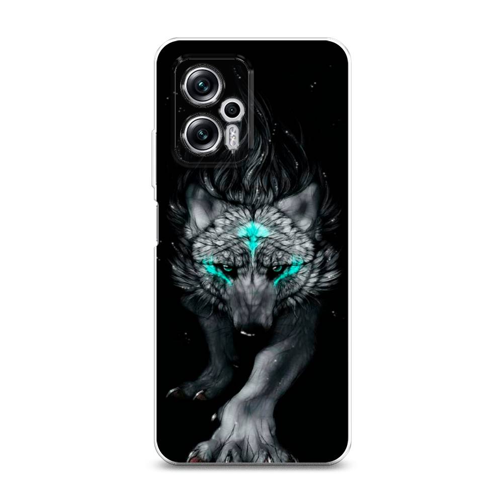 фото Силиконовый чехол "волшебный волк" на xiaomi redmi note 11t pro awog