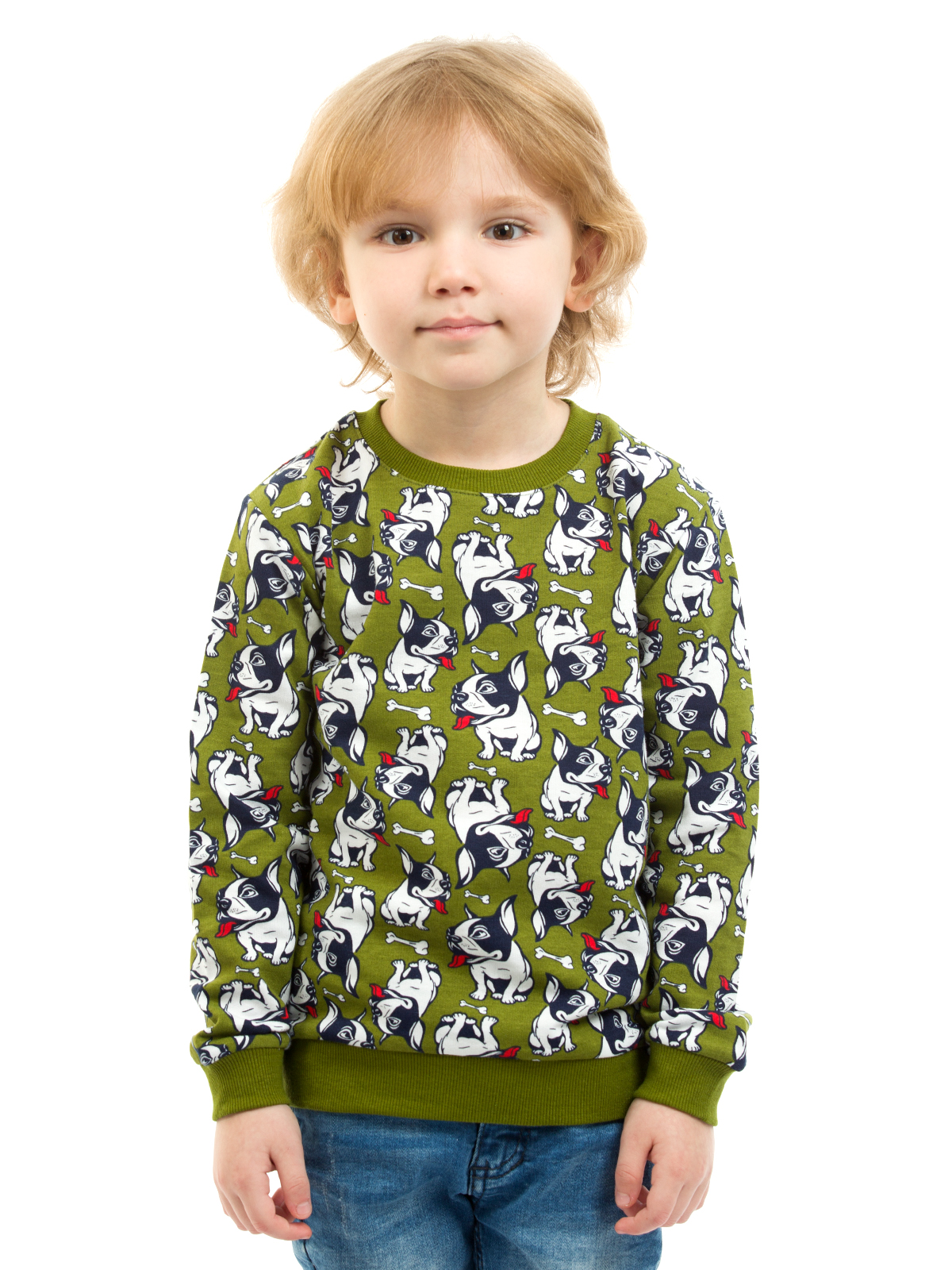 фото Футболка детская baby style мм 123 м-80 цв. хаки р. 98