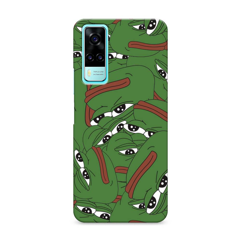 

Пластиковый чехол "Печальный frog" на Vivo Y31, 263720-7