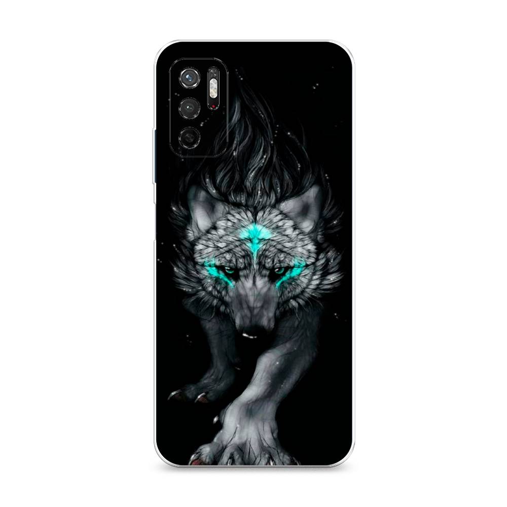 фото Силиконовый чехол "волшебный волк" на xiaomi redmi note 11se awog