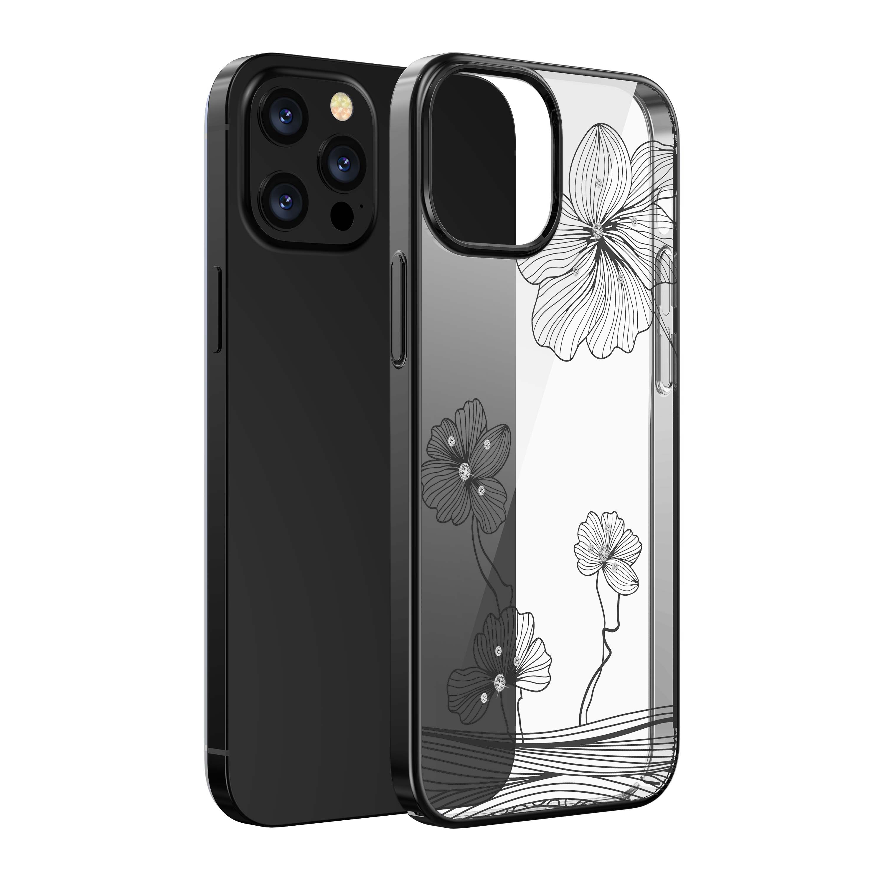 фото Чехол devia crystal flora case для iphone 13 pro max - black