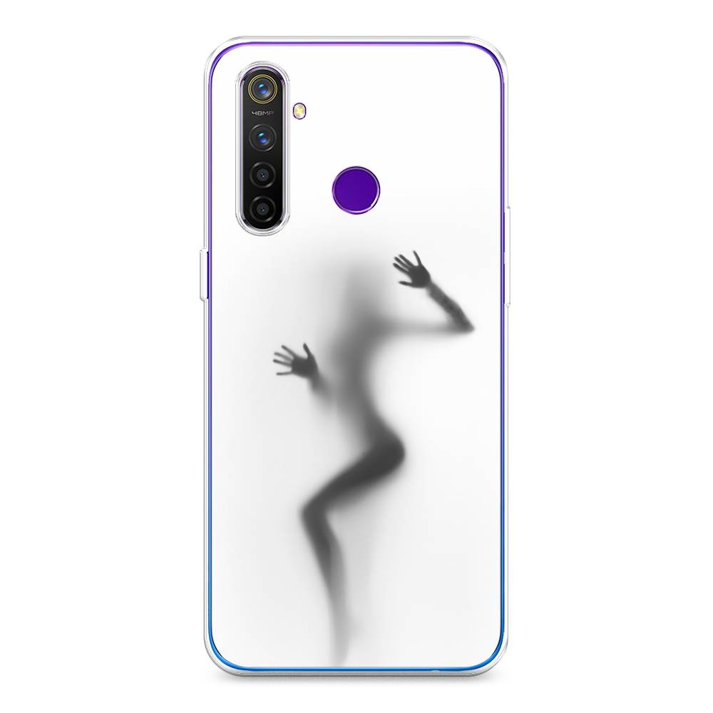 

Чехол Awog на Realme 5 Pro "Девушка в душе", Разноцветный, 251650-7