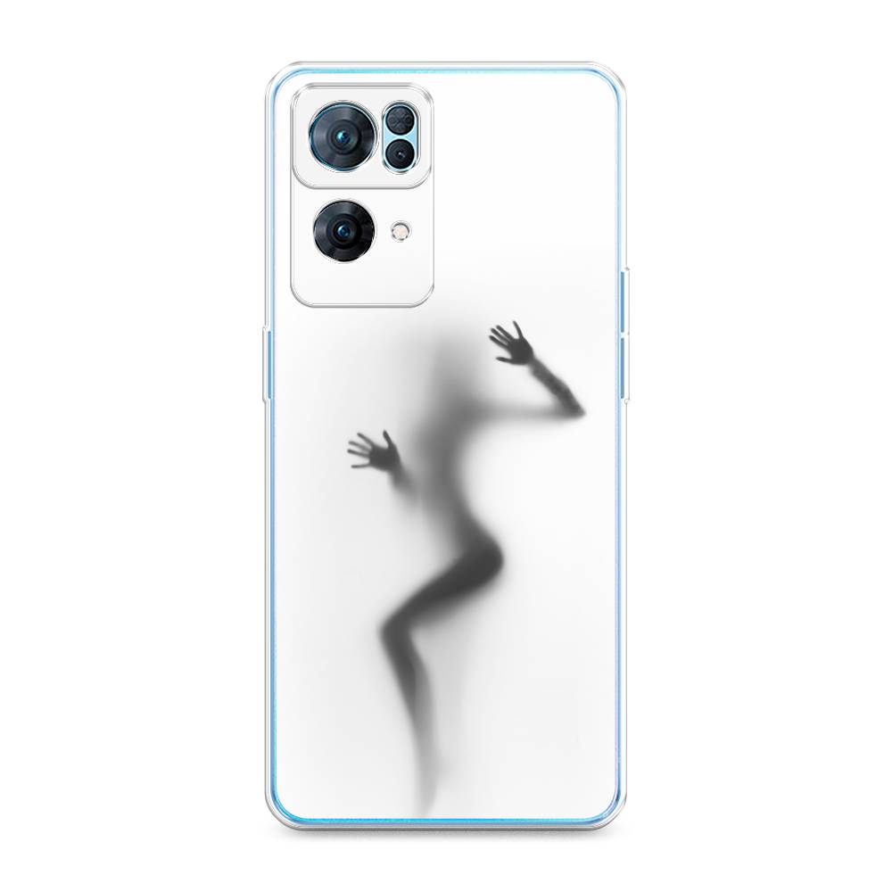

Чехол Awog на Oppo Reno 7 Pro "Девушка в душе", Разноцветный, 258250-7