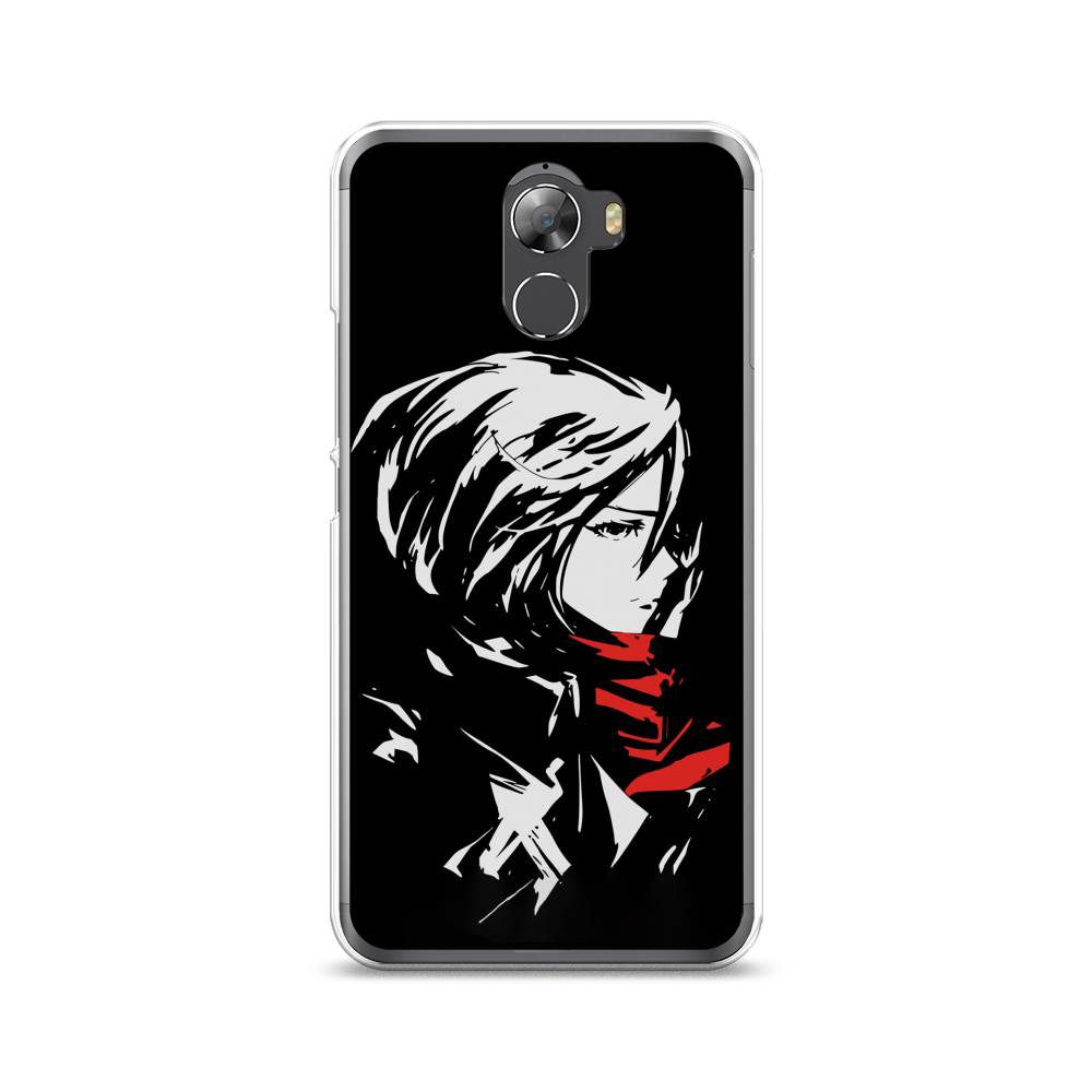 

Чехол на Wileyfox Swift 2 "Микаса минимализм", Черный;серый;красный, 210350-4