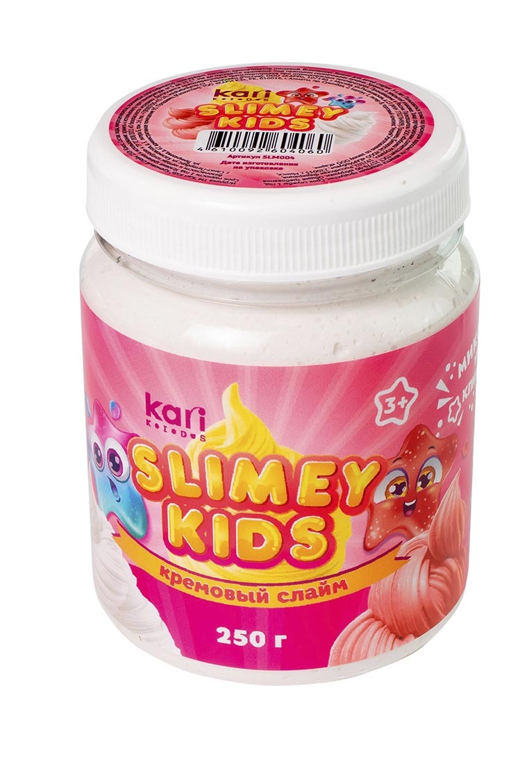 

Slimey Kids Кремовый слайм Кокос, 250 гр, Разноцветный, 132981