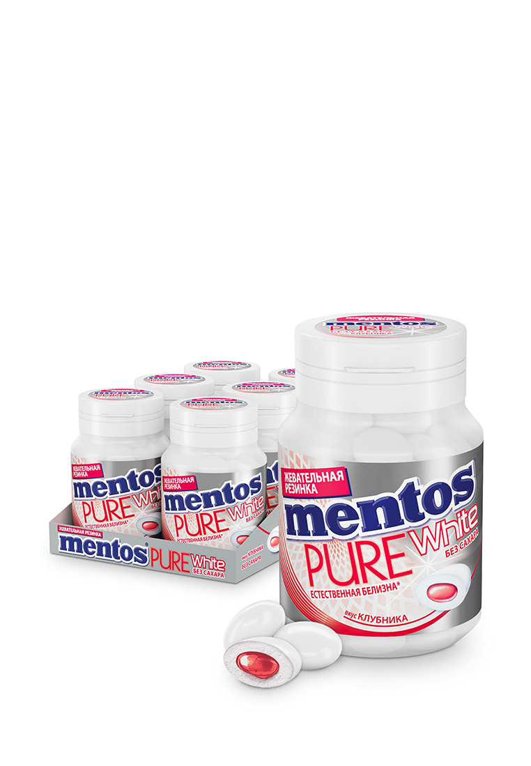 Жевательная резинка Mentos Pure Fresh вкус Тутти-Фрутти 54 г Россия