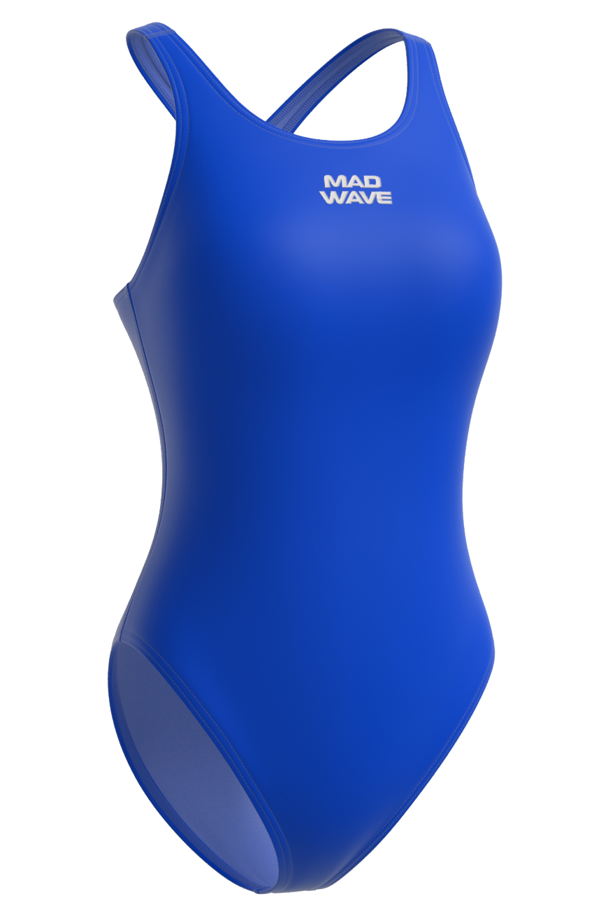 Купальник слитный женский Mad Wave M015605304W синий 3XL