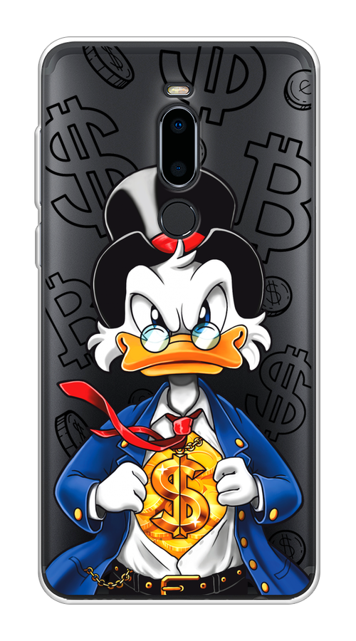 

Чехол на Meizu M8 "Scrooge Goldman", Черный;белый;синий, 73150-1
