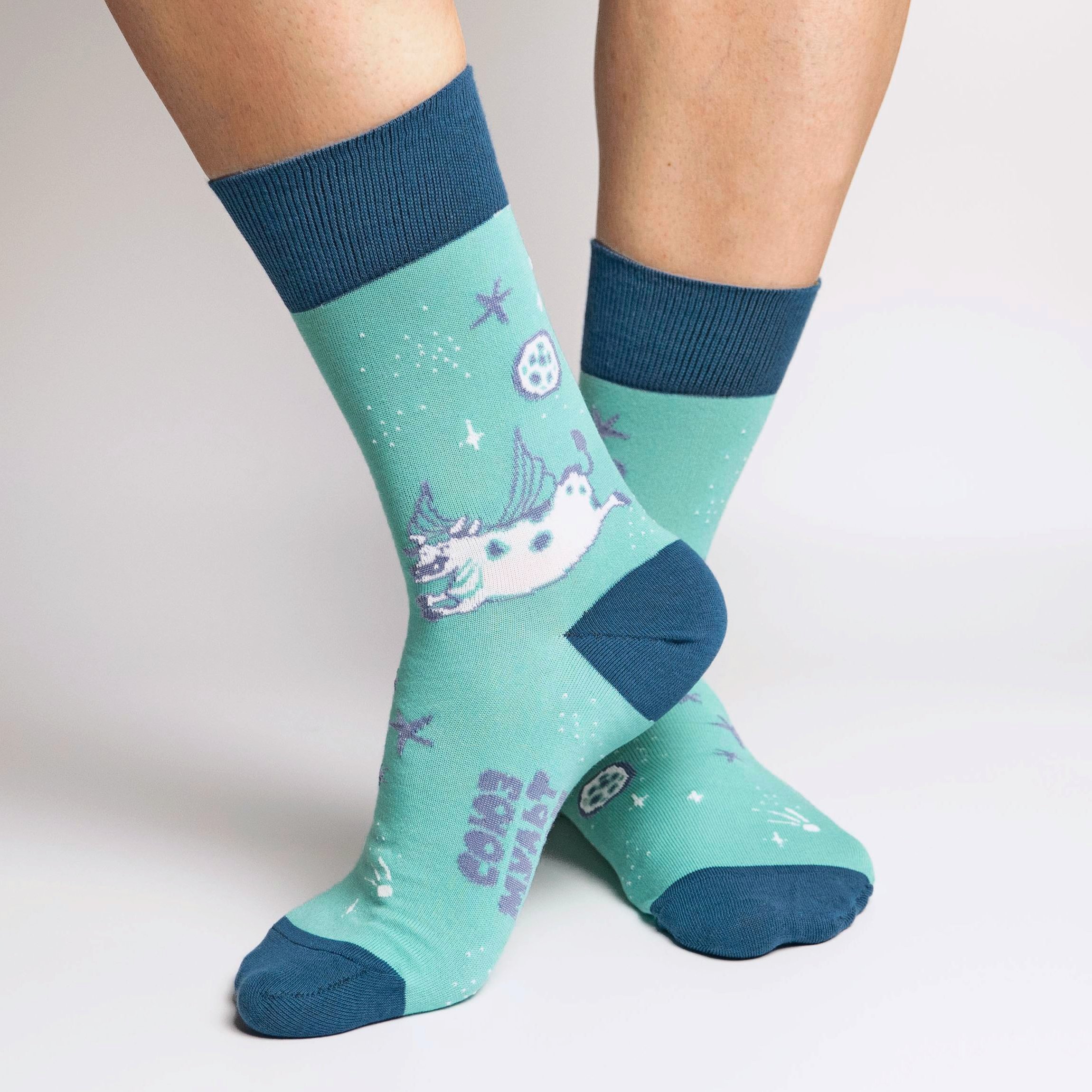 

Носки унисекс St. Friday Socks smf22-1279-25/14/02 бирюзовые, Бирюзовый, smf22-1279-25/14/02