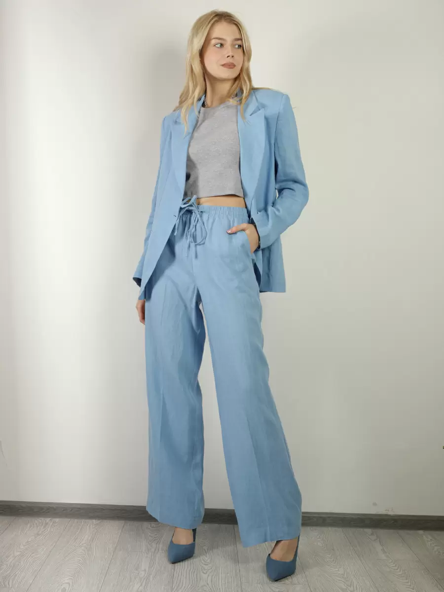 Жакет женский EQmoda SQ74940 голубой 38