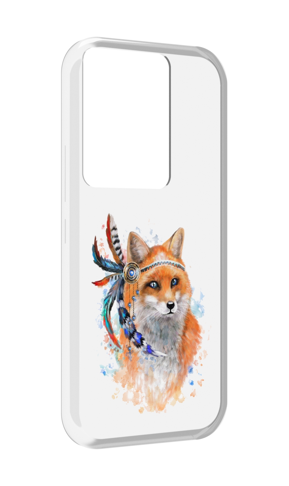 

Чехол MyPads инду лиса для Itel Vision 3 Plus / Itel P38 Pro, Прозрачный, Tocco