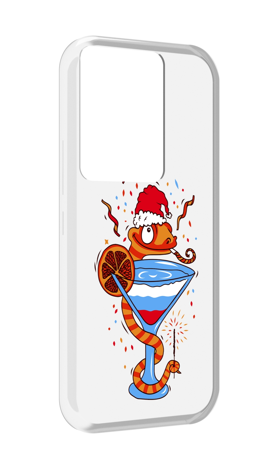 

Чехол MyPads змейка для Itel Vision 3 Plus / Itel P38 Pro, Прозрачный, Tocco