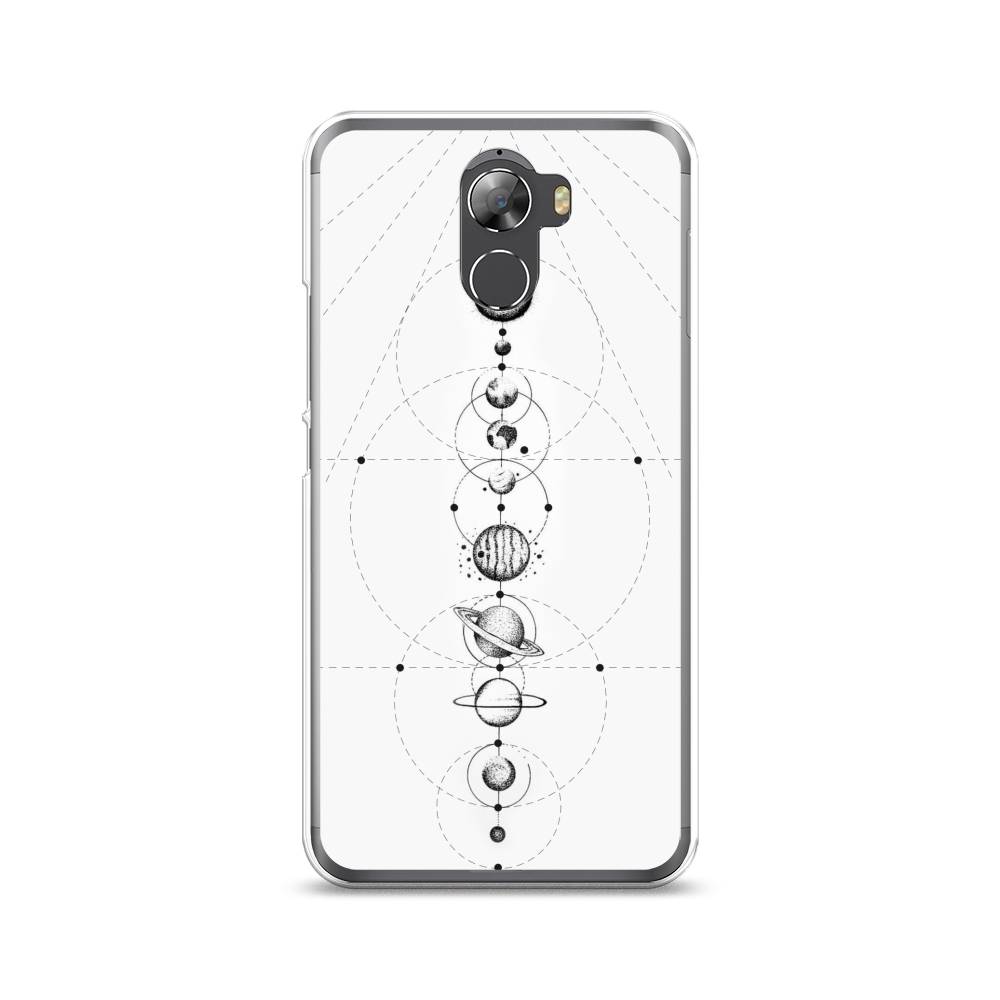 

Чехол на Wileyfox Swift 2 "Парад планет", Серый, 210350-2