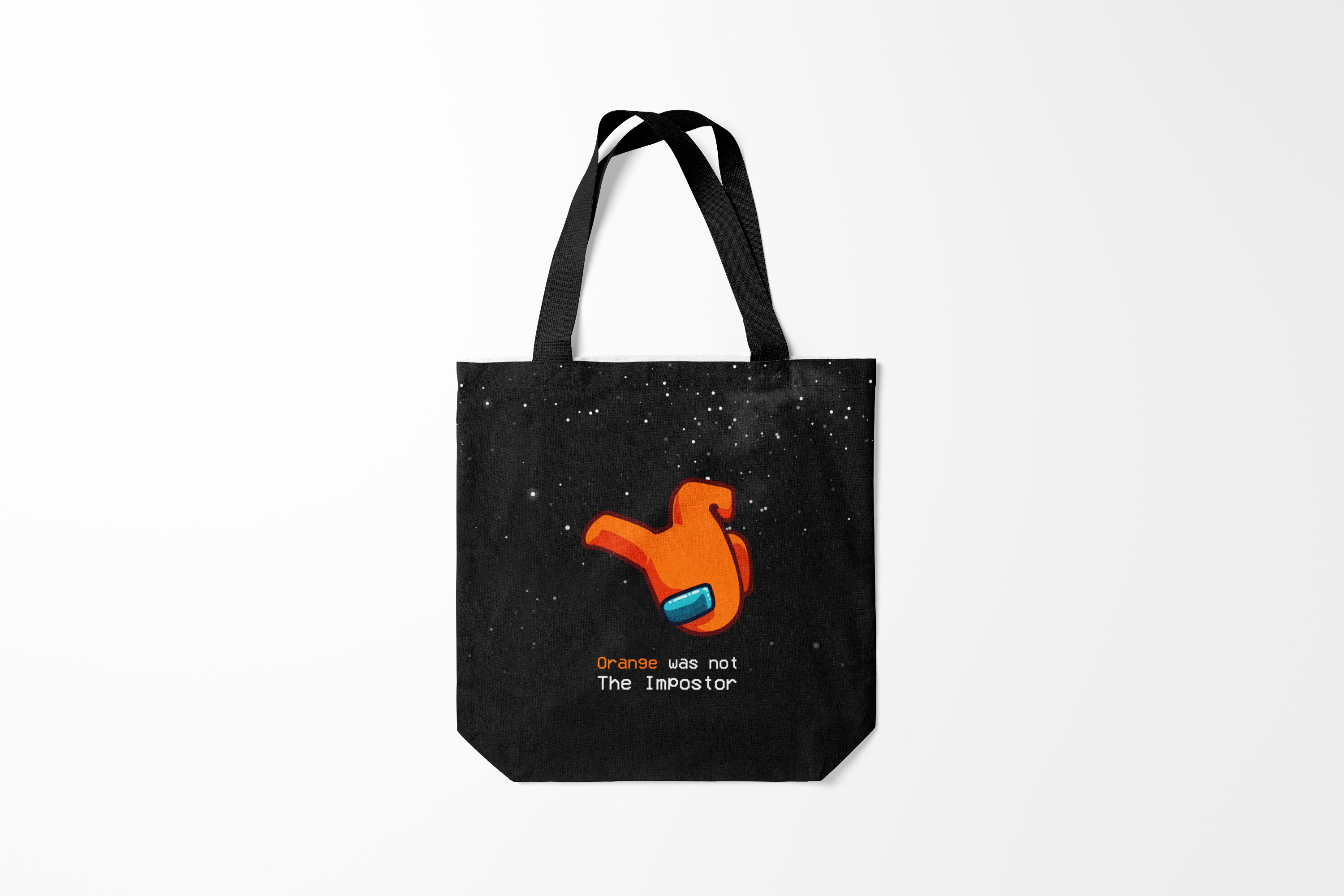 

Сумка шoппер унисекс Burnettie Among us Orange, черный, Among us Orange