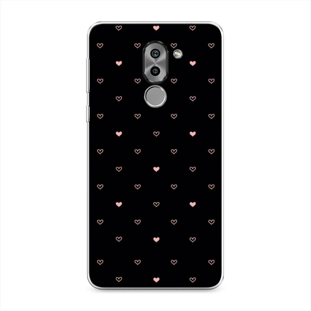 

Чехол Awog на Honor 6X "Черный фон и сердечки", Разноцветный, 60750-3