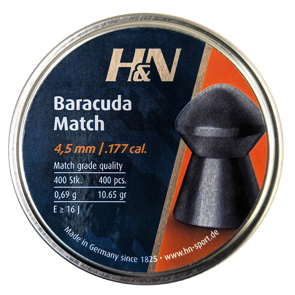 Пули для пневматики H&N Baracuda Match 4,51 мм 0,69 гр 400 шт