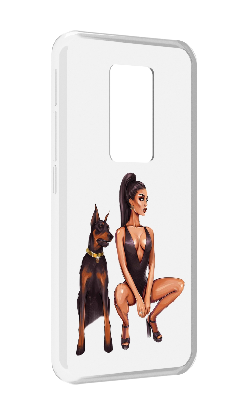

Чехол MyPads Борзая-девушка для Motorola Defy 2021, Прозрачный, Tocco