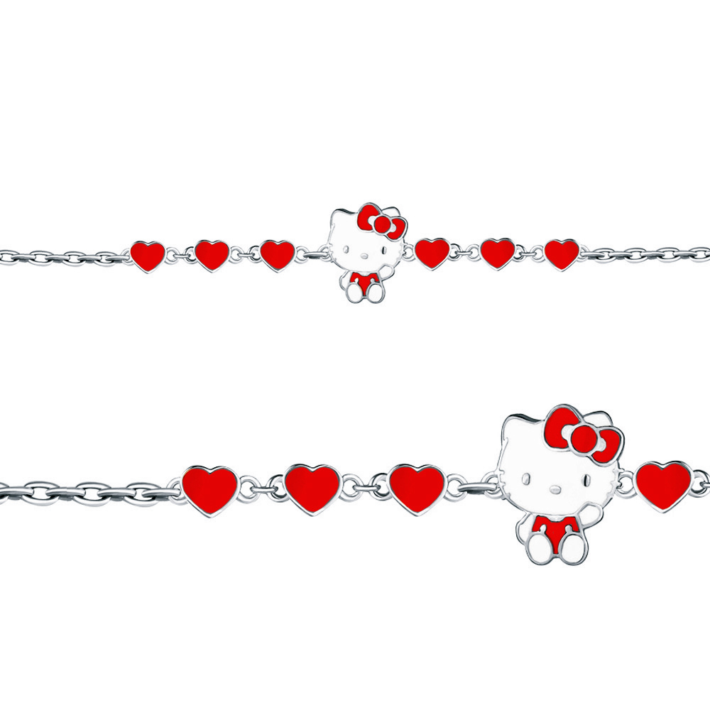 

Браслет из серебра с эмалью р.  Aquamarine 74422, 74422_925_р