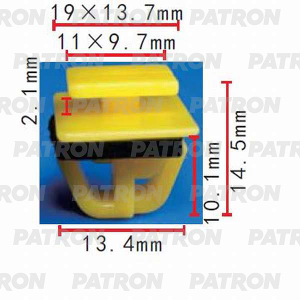 

Клипса пластмассовая PATRON p370379, Клипса пластмассовая PATRON p370379 PATRON p370379