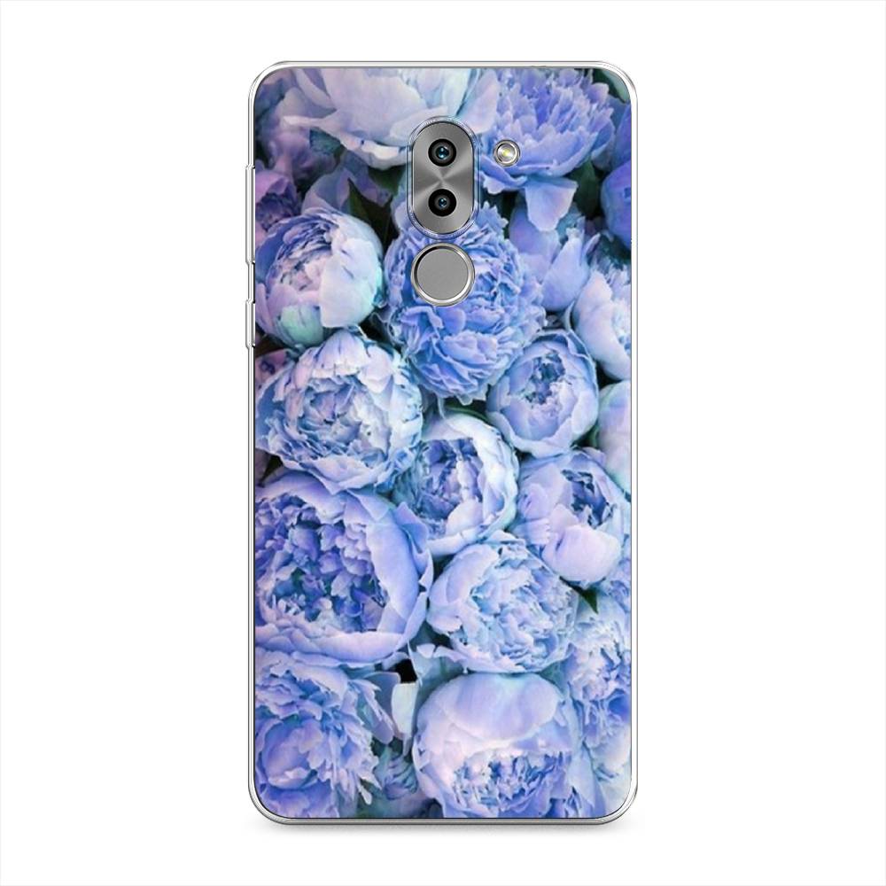 

Чехол Awog на Honor 6X "Пионы голубые", Разноцветный, 60750-8