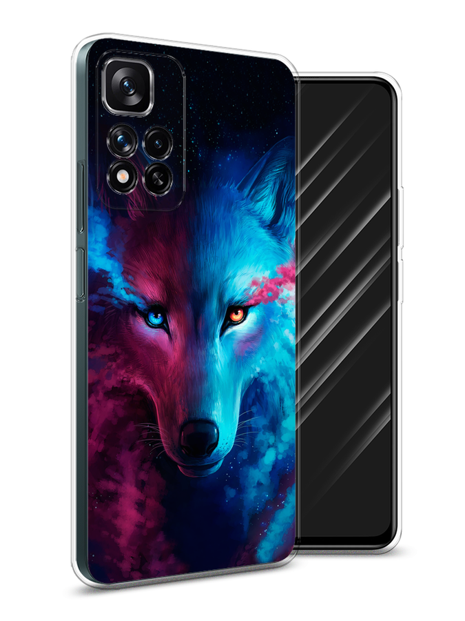 

Чехол Awog на Xiaomi Redmi Note 11 Pro Plus 5G "Волшебный волк", Разноцветный, 312150-1