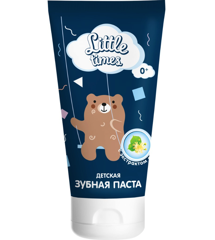 Детская зубная паста Little Times 0+ липа 65 мл