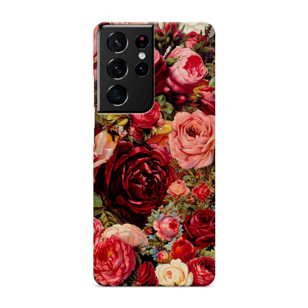 

Пластиковый чехол "Розы винтажные" на Samsung Galaxy S21 Ultra, 2102220-6