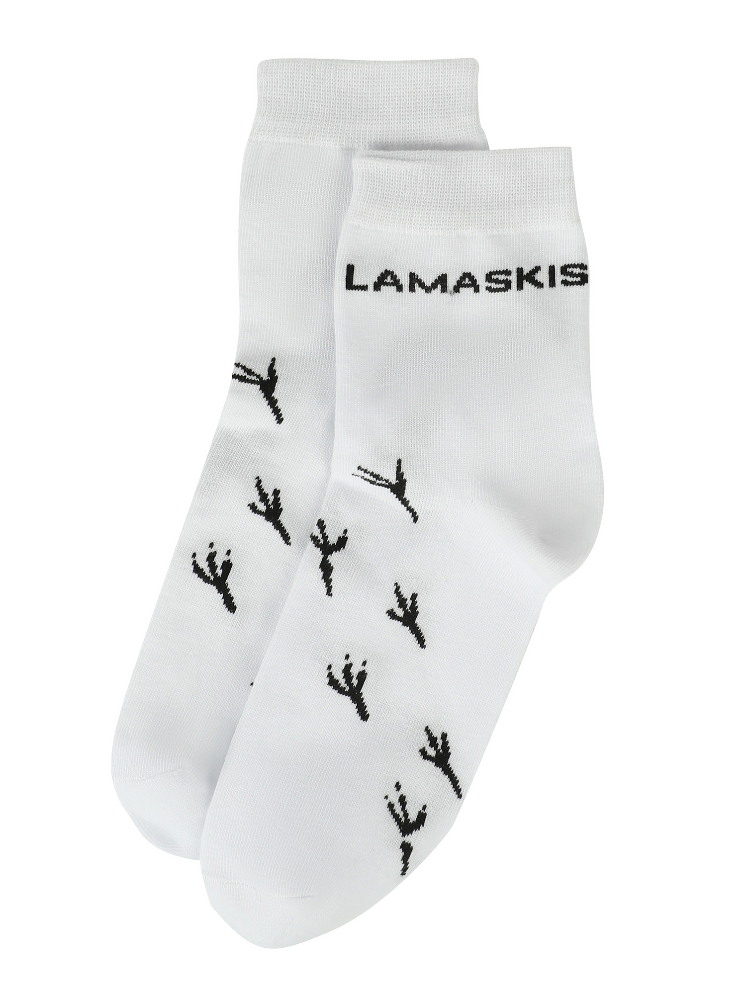 

Носки унисекс LAMASKIS socks-footprints-x1 белые, Белый, socks-footprints-x1