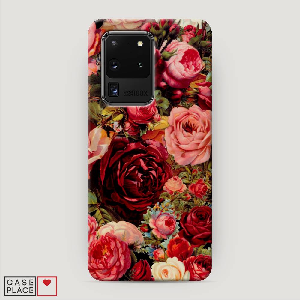 фото Пластиковый чехол "розы винтажные" на samsung galaxy s20 ultra awog