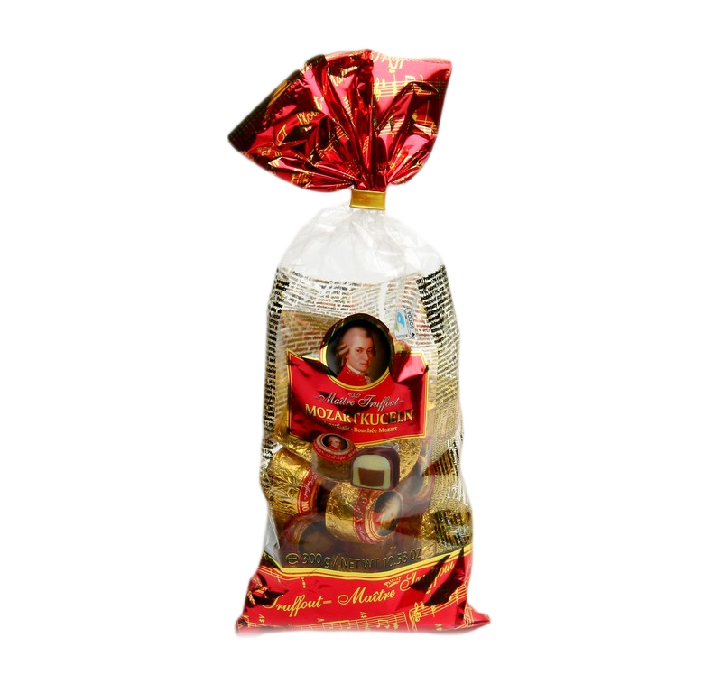 

Конфеты марципановые Mozartkugeln maître truffout с двойным слоем шоколада, 300 г