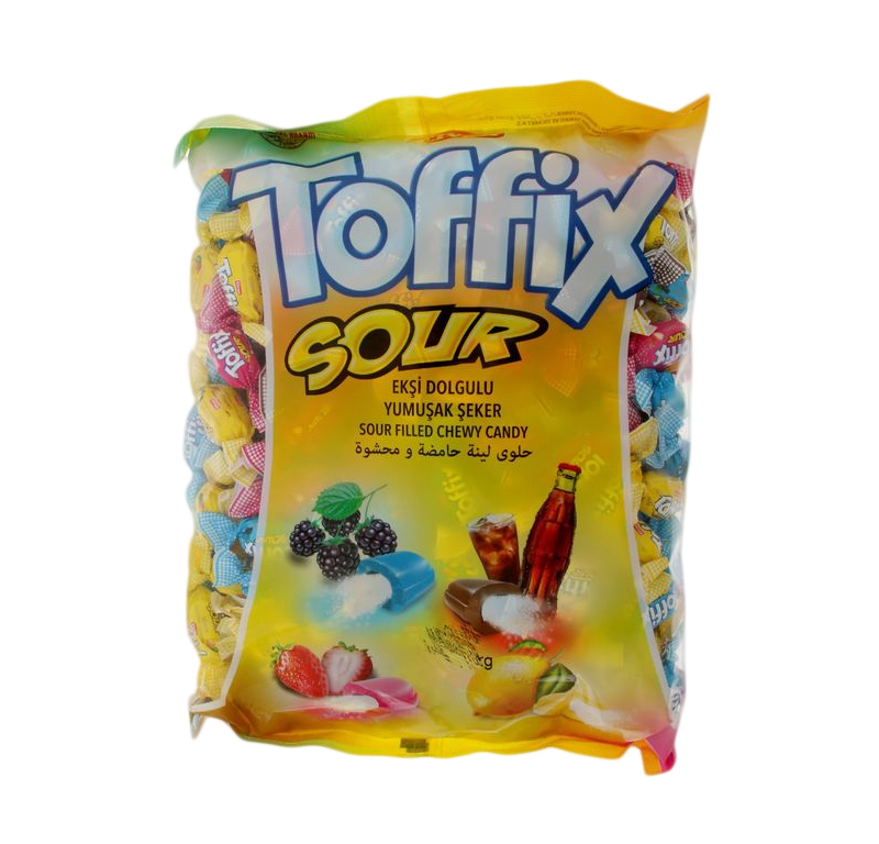 Конфеты жевательные Toffix sour mix, 1 кг