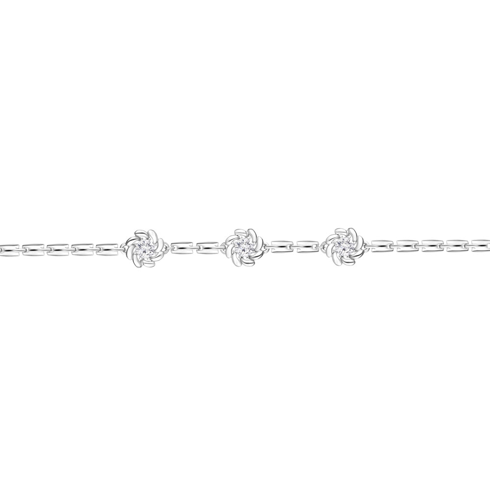 

Браслет из серебра с фианитом р. 16 Aquamarine 74375А_925_р, 74375А_925_р