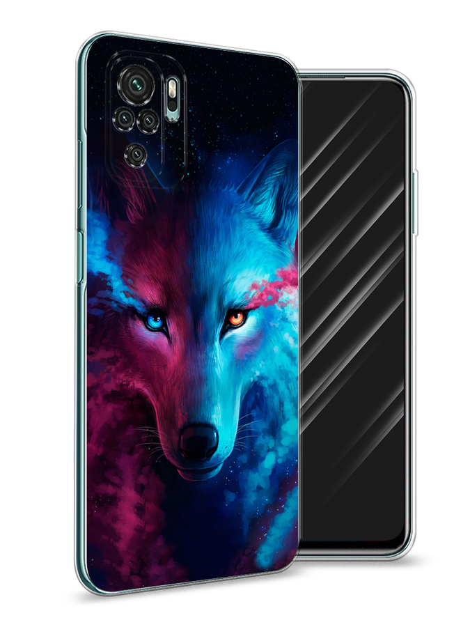

Чехол Awog на Xiaomi Redmi Note 10/Note 10S/M5s "Волшебный волк", Разноцветный, 39950-1