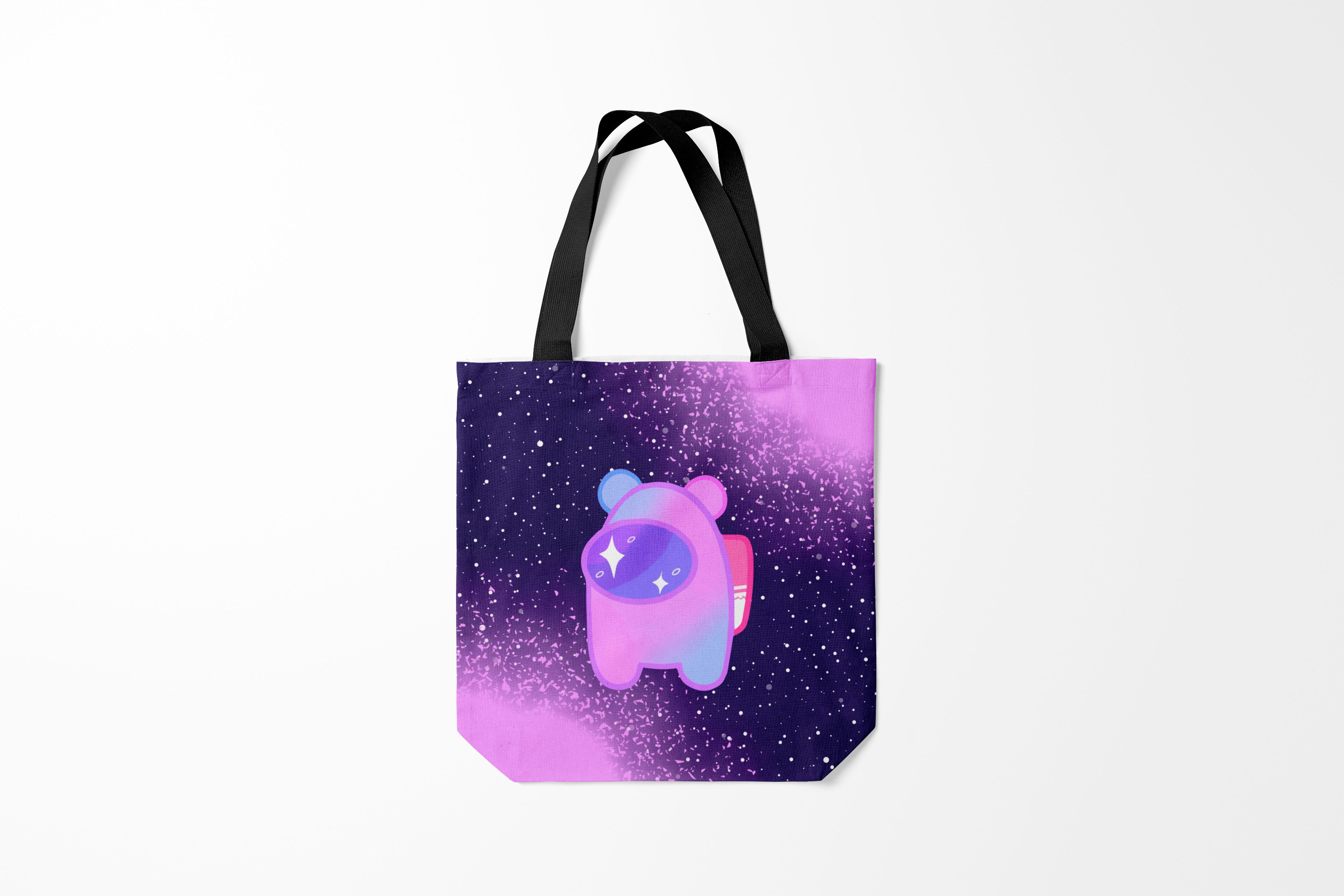 

Сумка шoппер унисекс Burnettie Among us SPACE, фиолетовый, Among us SPACE