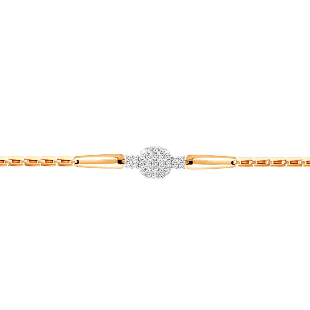 

Браслет из серебра с фианитом р.  Aquamarine 74358А_925_з, 74358А_925_з