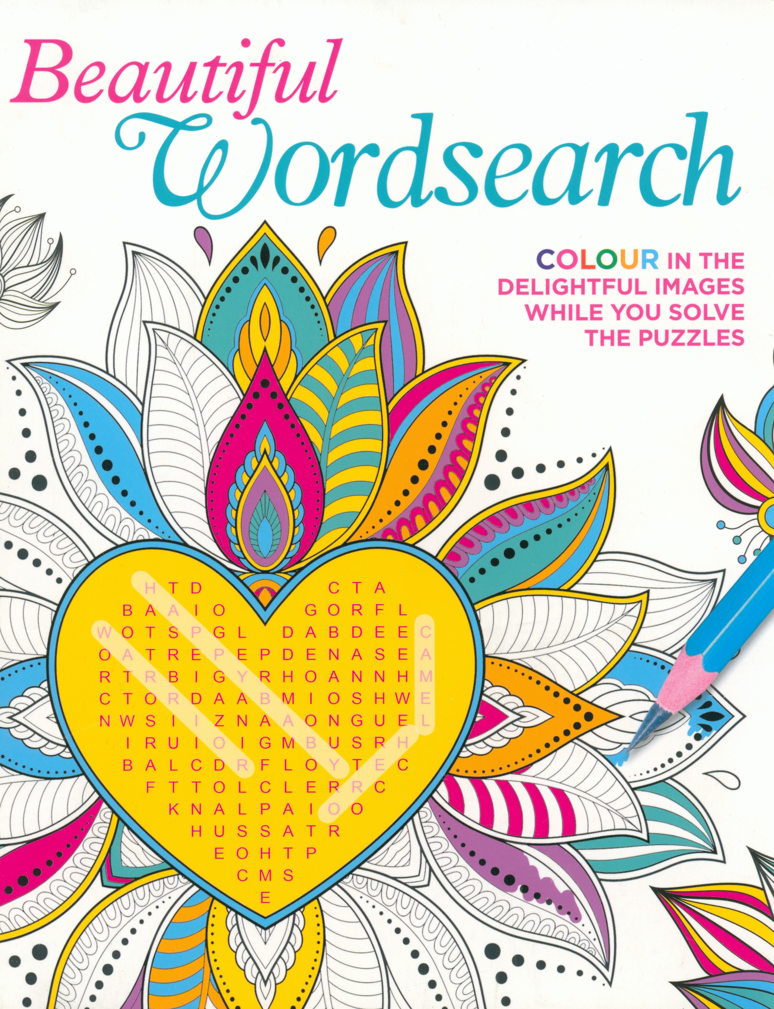 

Beautiful Wordsearch Colour in the Delightful Images While You Solve the Puzzles