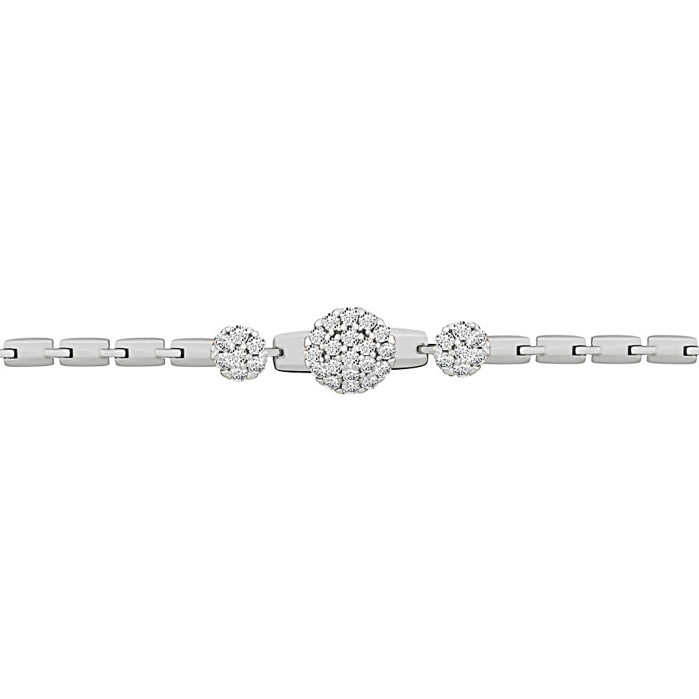 

Браслет из серебра с фианитом р. 16 Aquamarine 74357А_925_р, 74357А_925_р