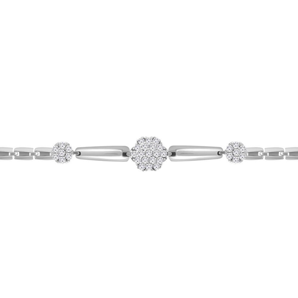 

Браслет из серебра с фианитом р. 17 Aquamarine 74353А_925_р, 74353А_925_р