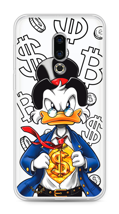 

Чехол на Meizu 16th "Scrooge Goldman", Черный;белый;синий, 72750-1