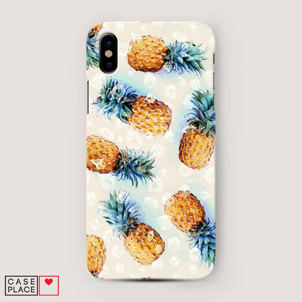 

Пластиковый чехол "Ананасы" на Apple iPhone XS Max (10S Max), 11920-2