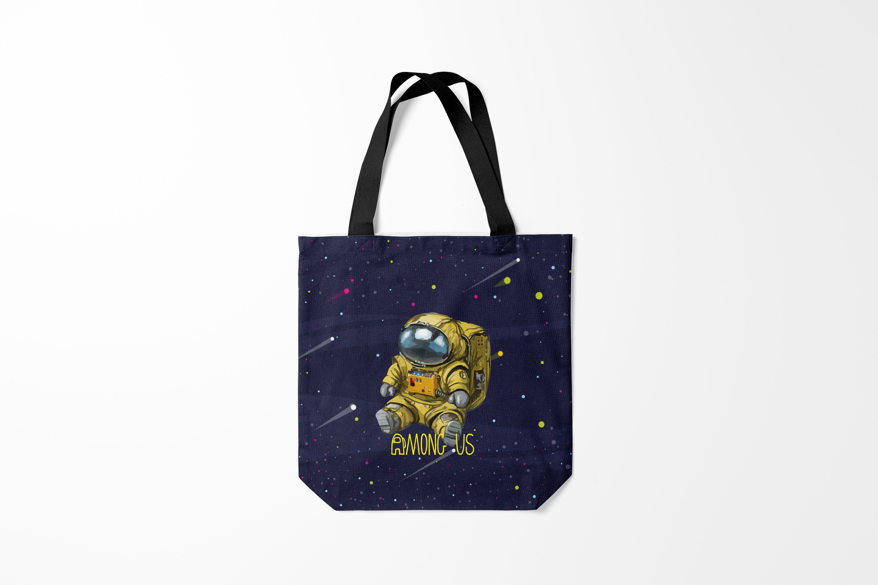 

Сумка шoппер унисекс Burnettie Among us Space, синий, Among us Space