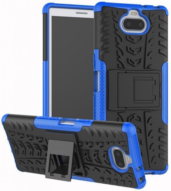 фото Чехол для sony xperia 10 ii hybrid case (синий) gsmin