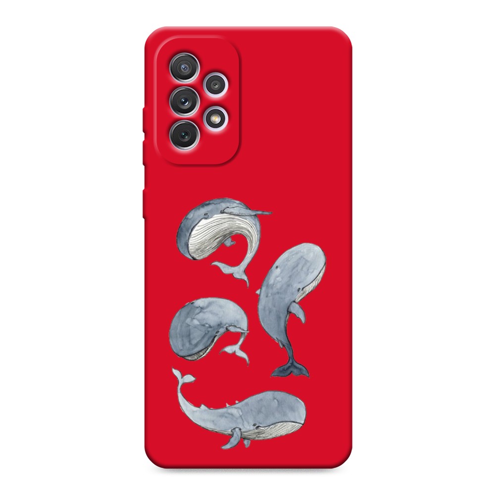 

Чехол Awog на Samsung Galaxy A73 "Киты", Голубой;белый;прозрачный, 2104653-1