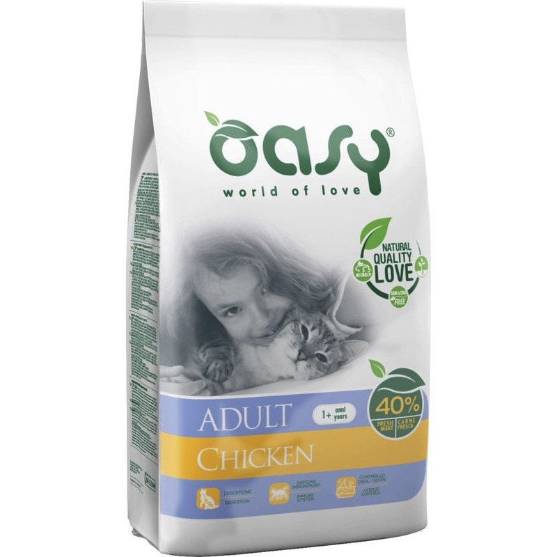 Сухой корм для кошек Oasy Dry Cat, курица,  7.5кг