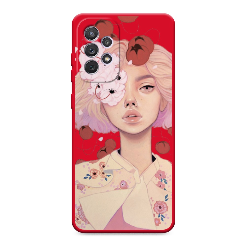 

Чехол Awog на Samsung Galaxy A73 "Цветочная анархия", Бежевый;розовый;красный, 2104653-1