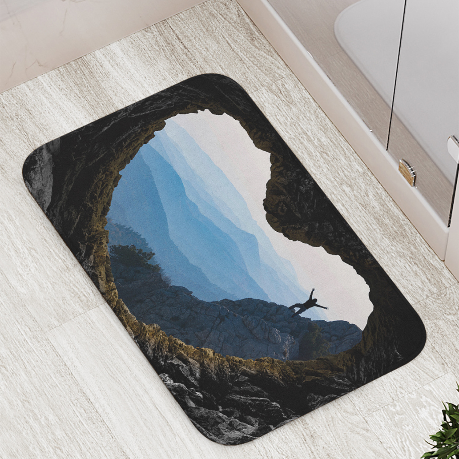 фото Коврики для ванной и туалета bath_93840 горы в сердце joyarty