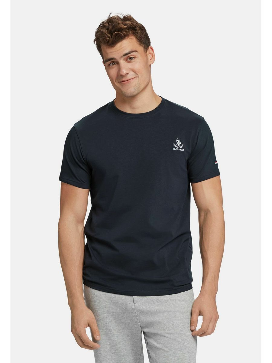 

Футболка мужская U.S. POLO Assn. US222O045 синяя XL, Синий, US222O045