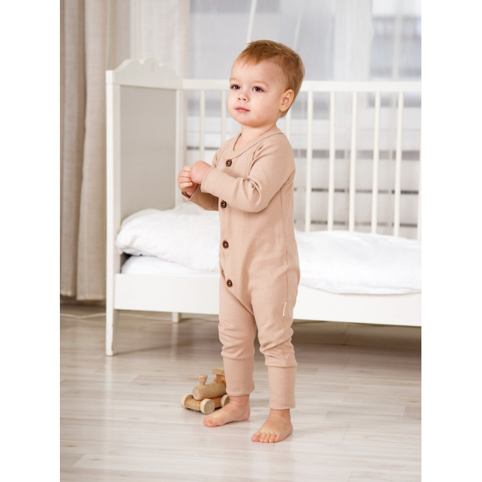 

Комбинезон детский Amarobaby AB-OD21-FS5, бежевый, 74, AB-OD21-FS5